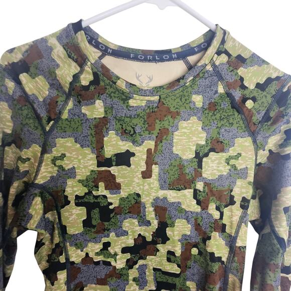 FORLOH Long Sleeve T-Shirt Women S Green Camo T-Shirt SolAir Hunting T-Shirt - Picture 2 of 9